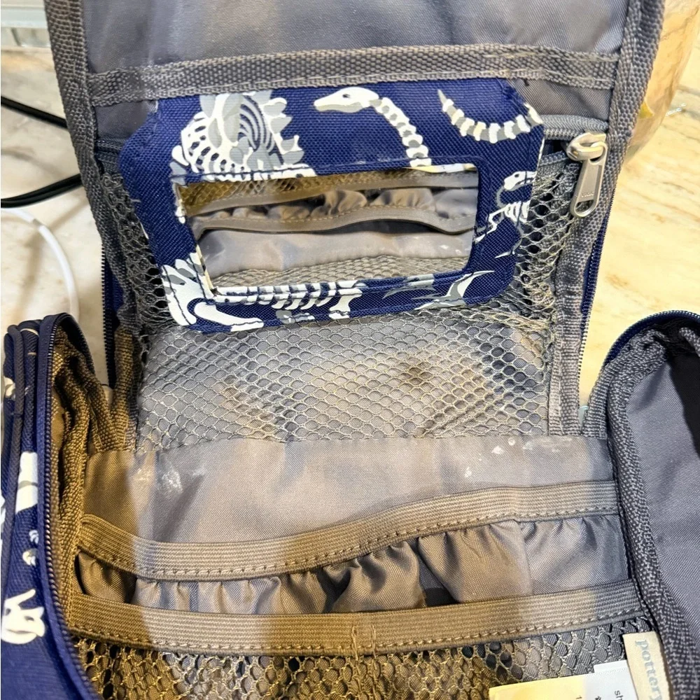 Mackenzie Navy Dino Bones Glow-in-the-Dark Toiletry Bag